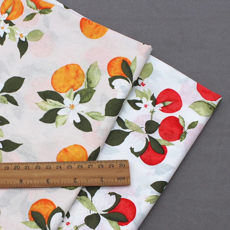 Fresh Pastoral Style Cotton Fruit Floral Printed Fabric Plain Cotton for Sewing Clothes Dresses by Half Meter
Fresh Pastoral Style Cotton Fruit Floral Printed Fabric Plain Cotton for Sewing Clothes Dresses by Half Meter