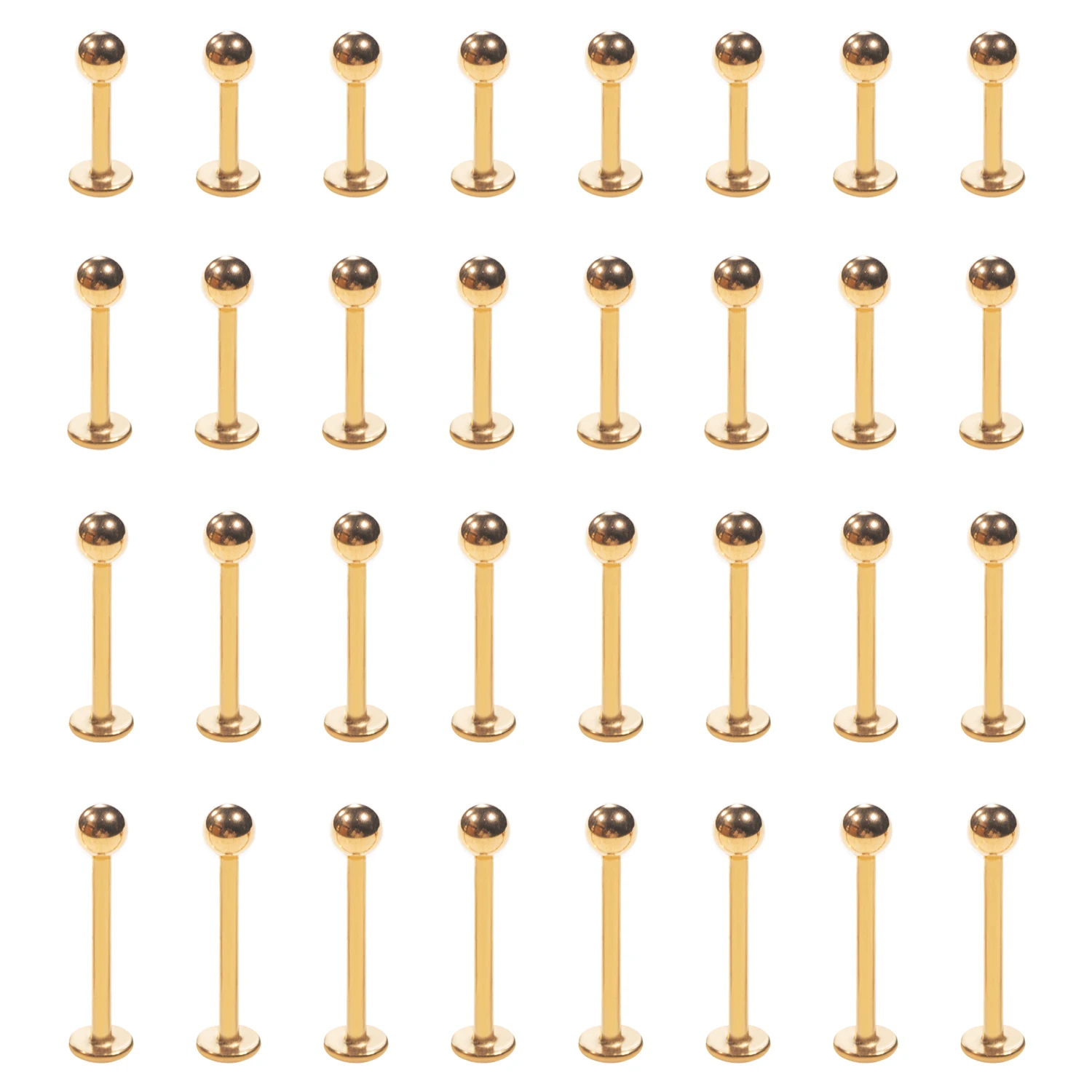 100/150/200Pcs/Lot Surgical Steel Golden Labret Ring Lip Piercing Ear Cartilage Lip Earrings Ombligo Piercing Body Jewelry 16G
100/150/200Pcs/Lot Surgical Steel Golden Labret Ring Lip Piercing Ear Cartilage Lip Earrings Ombligo Piercing Body Jewelry 16G
