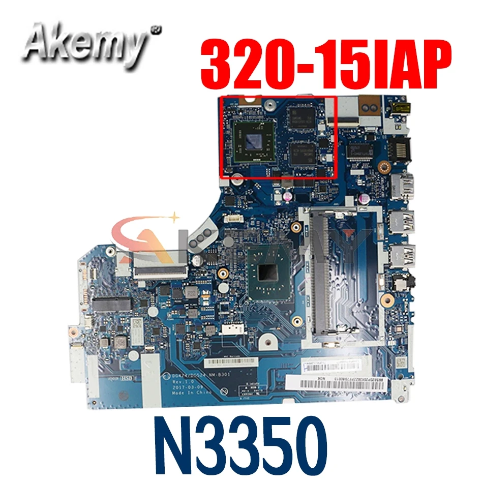 For Lenovo IdeaPad 320-15IAP Laptop Motherboard With SR2Z7 N3350 CPU 2G DG424 DG524 NM-B301 FRU 5B20P20638
For Lenovo IdeaPad 320-15IAP Laptop Motherboard With SR2Z7 N3350 CPU 2G DG424 DG524 NM-B301 FRU 5B20P20638
