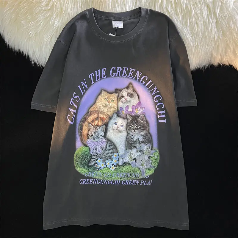 Y2k Shirt Short Sleeved T-shirt Women's Retro Vintage Loose Niche Design Trendy Brand American Top Summer Graphic T Shirts 2023
Y2k Shirt Short Sleeved T-shirt Women's Retro Vintage Loose Niche Design Trendy Brand American Top Summer Graphic T Shirts 2023