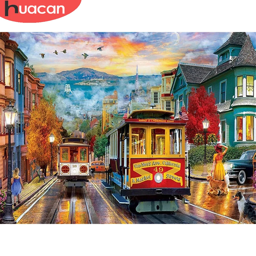 Алмазная живопись HUACAN, уличная вышивка, полный набор, мозаика, рукоделие, автобус, пейзаж, креативные хобби, домашний декор
Алмазная живопись HUACAN, уличная вышивка, полный набор, мозаика, рукоделие, автобус, пейзаж, креативные хобби, домашний декор