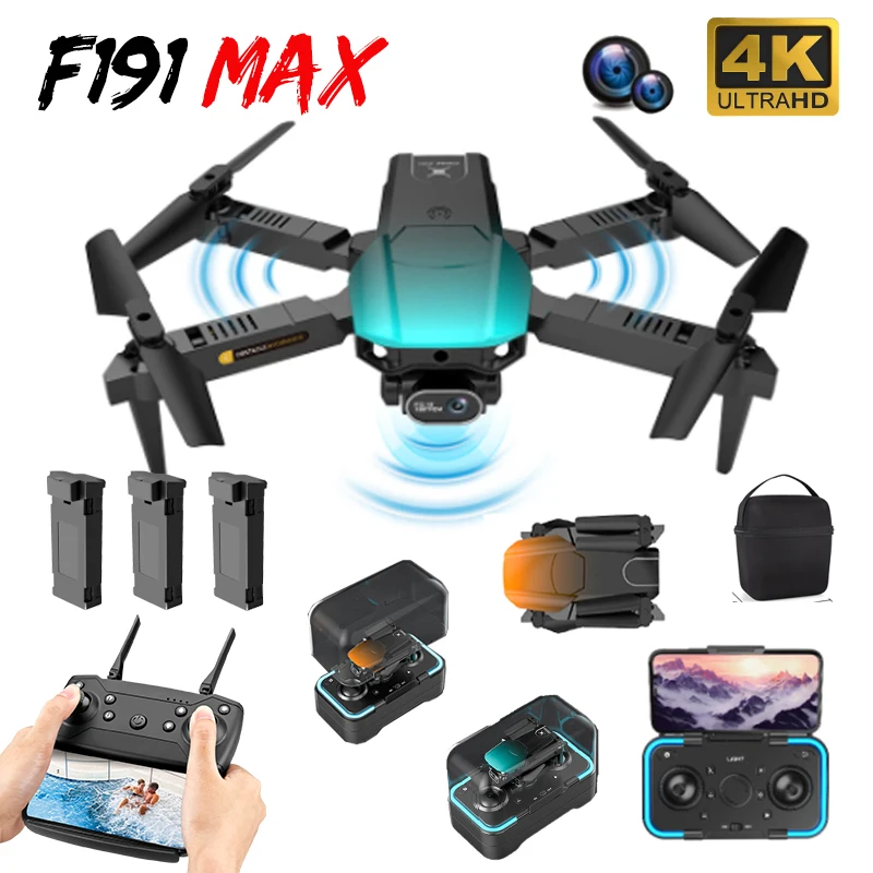 2022 New F191 Mini Drone 4K HD Double Camera Optical Flow Positioning Obstacle Avoidance Foldable Quadcopter RC Dron Toys Gifts 
2022 New F191 Mini Drone 4K HD Double Camera Optical Flow Positioning Obstacle Avoidance Foldable Quadcopter RC Dron Toys Gifts