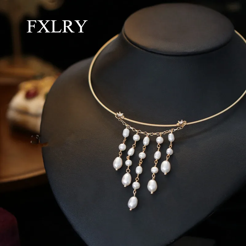 FXLRY Original Handmade Natural Pearl Elegant Clavicle Tassel Clavicle Chain Necklace For Women Bridal wedding jewelry
FXLRY Original Handmade Natural Pearl Elegant Clavicle Tassel Clavicle Chain Necklace For Women Bridal wedding jewelry