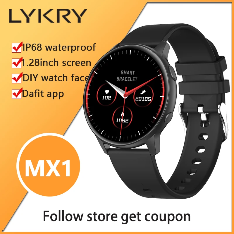 Смарт-часы LYKRY MX1 для мужчин и женщин, водонепроницаемые, IP68, 1,28 дюйма, сенсорный экран, пользовательский циферблат, ремешок 22 мм, часы для xiaomi
Смарт-часы LYKRY MX1 для мужчин и женщин, водонепроницаемые, IP68, 1,28 дюйма, сенсорный экран, пользовательский циферблат, ремешок 22 мм, часы для xiaomi