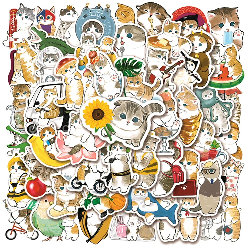 50PCS Ink Painting Cat Cute Stickers Cartoon Notebook Skateboard Decoration Coffee Cup Waterproof Funny Sticker No Duplication
50PCS Ink Painting Cat Cute Stickers Cartoon Notebook Skateboard Decoration Coffee Cup Waterproof Funny Sticker No Duplication