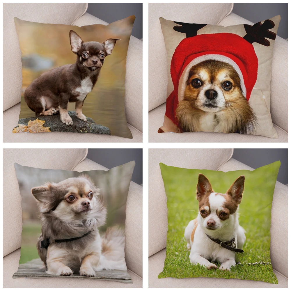 Glowable Cute Pet Animal Pillowcase Decorative Cute Puppy Chihuahua Pillowcase Soft Cotton Linen Cushion Cover for Car Sofa Home
Glowable Cute Pet Animal Pillowcase Decorative Cute Puppy Chihuahua Pillowcase Soft Cotton Linen Cushion Cover for Car Sofa Home