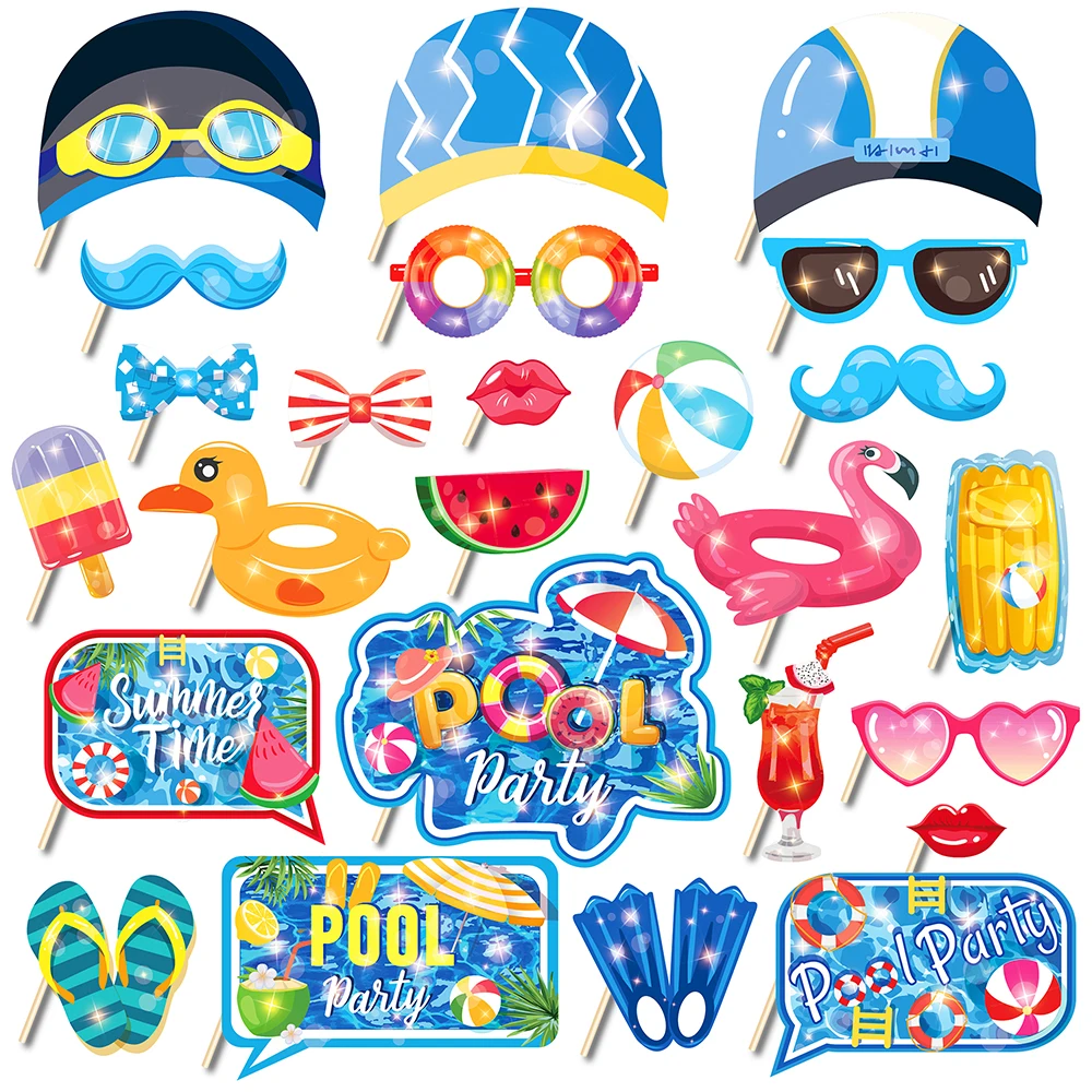 25Pcs Funny Hawaii Summer Swimming Pool Fruit Happy Birthday Party Paper Photo Booth Props Kids Baby Shower Party Decorations
25Pcs Funny Hawaii Summer Swimming Pool Fruit Happy Birthday Party Paper Photo Booth Props Kids Baby Shower Party Decorations