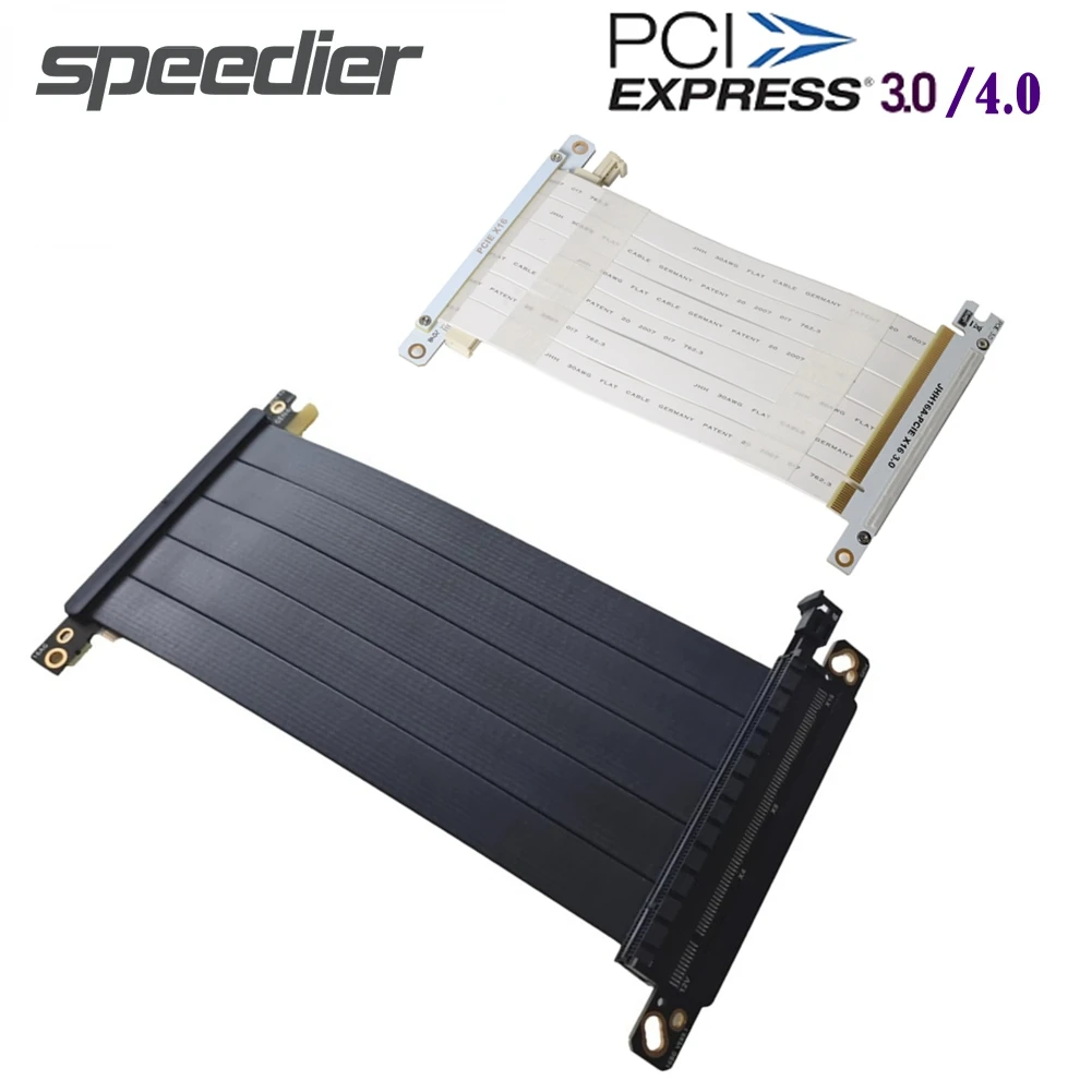 

Кабель расширения PCIe 4,0 3,0x16, двойной Реверсивный удлинитель для графической карты, высокоскоростной PCI Express Gen 4/3 GPU ITX A4 PC коннектор