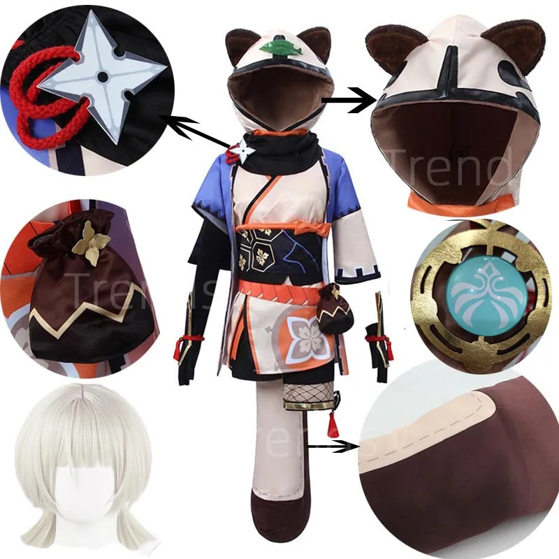 Высококачественный костюм для косплея из игры Genshin Impact Inazuma Sayu, милый наряд Sayu, толстая шапка, хвост для Хэллоуина, комикс
Высококачественный костюм для косплея из игры Genshin Impact Inazuma Sayu, милый наряд Sayu, толстая шапка, хвост для Хэллоуина, комикс