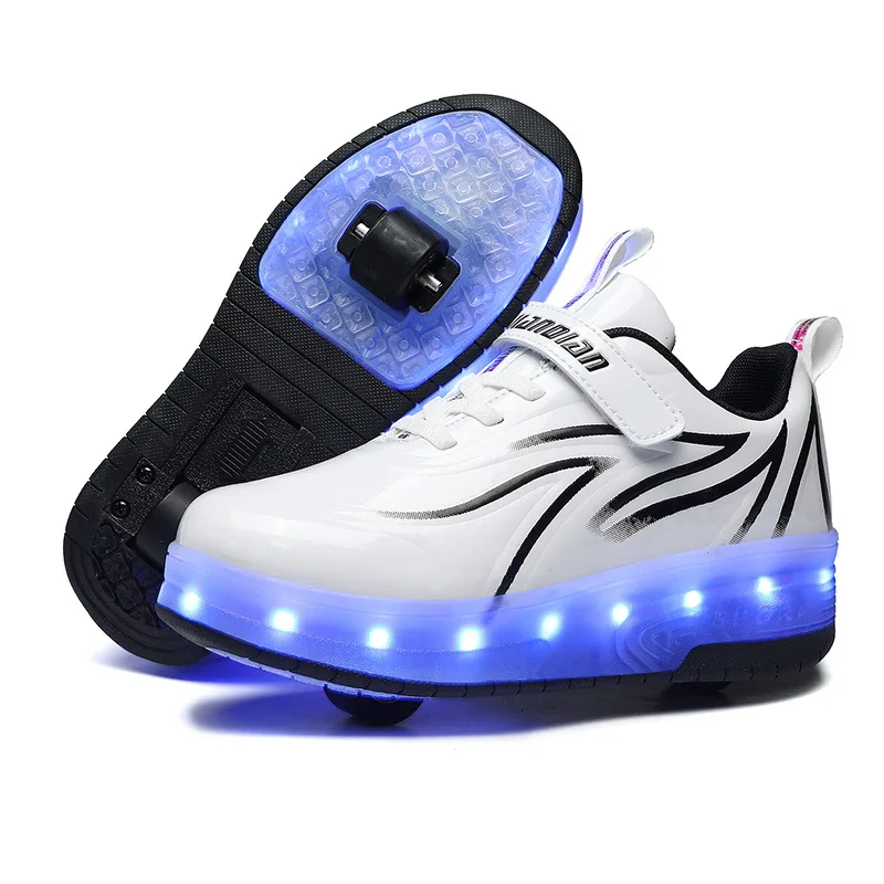 Kids Sneaker USB Recharge Light Up Skates Shoes Boys Girls Casual Skateboarding Shoes Roller Skate Sports Shoes With LED
Kids Sneaker USB Recharge Light Up Skates Shoes Boys Girls Casual Skateboarding Shoes Roller Skate Sports Shoes With LED