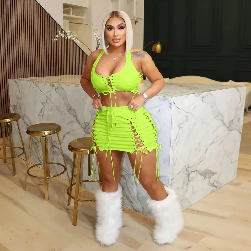 2 Piece Set for Women Sexy Club Night Party Mini Skirt Set Crop Tops + Skirt Tie Up Sets Ruched High Waist Matching Outfits
2 Piece Set for Women Sexy Club Night Party Mini Skirt Set Crop Tops + Skirt Tie Up Sets Ruched High Waist Matching Outfits