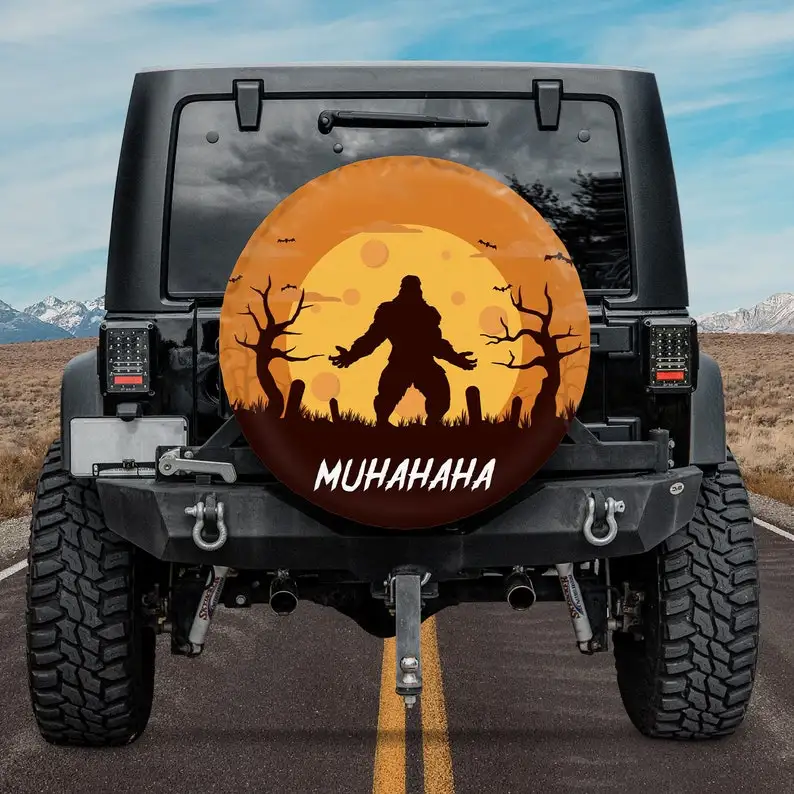 Bigfoot Spare Tire Cover - MuHaHaHa Halloween Decor Christmas Gift, Spare Tire Cover For Car, Personalized Camper Tire Cover
Bigfoot Spare Tire Cover - MuHaHaHa Halloween Decor Christmas Gift, Spare Tire Cover For Car, Personalized Camper Tire Cover