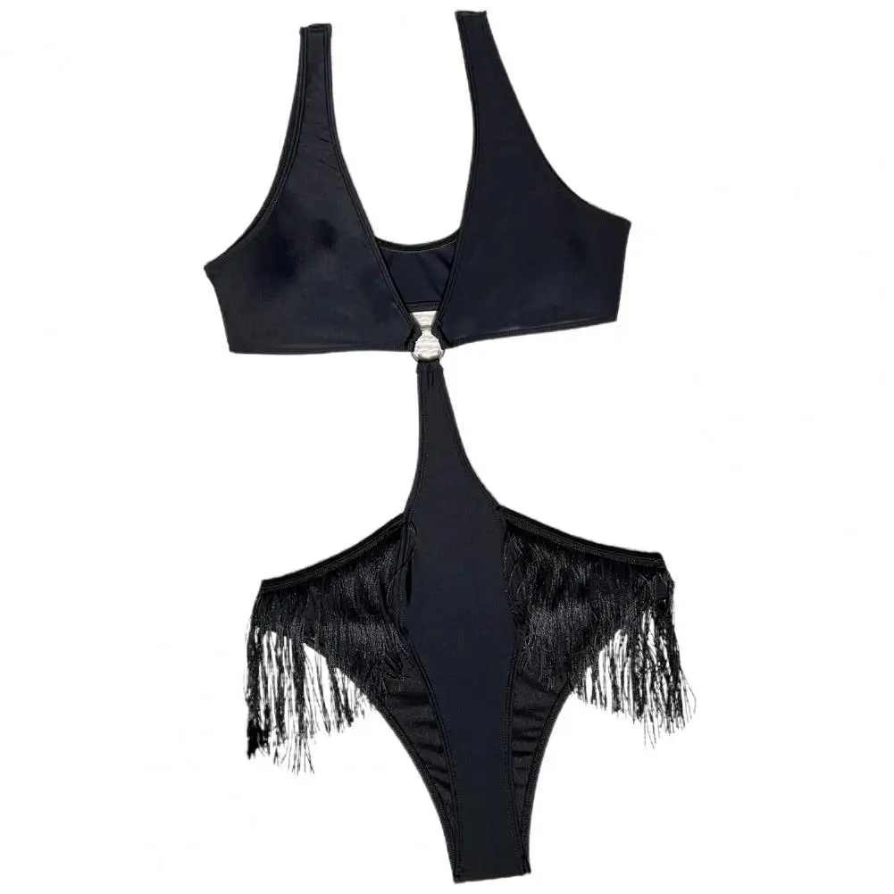 Romper Bikini Backless Bodysuit Swimwear Metal Ring Connection Solid Color Romper Bikini
Romper Bikini Backless Bodysuit Swimwear Metal Ring Connection Solid Color Romper Bikini