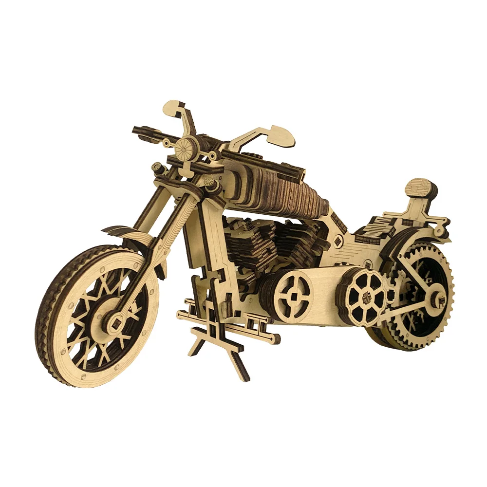 Funnier DIY Motorcycle Wood Crafts Adult and Children Assembled Toys 3D Wooden Puzzles
Funnier DIY Motorcycle Wood Crafts Adult and Children Assembled Toys 3D Wooden Puzzles