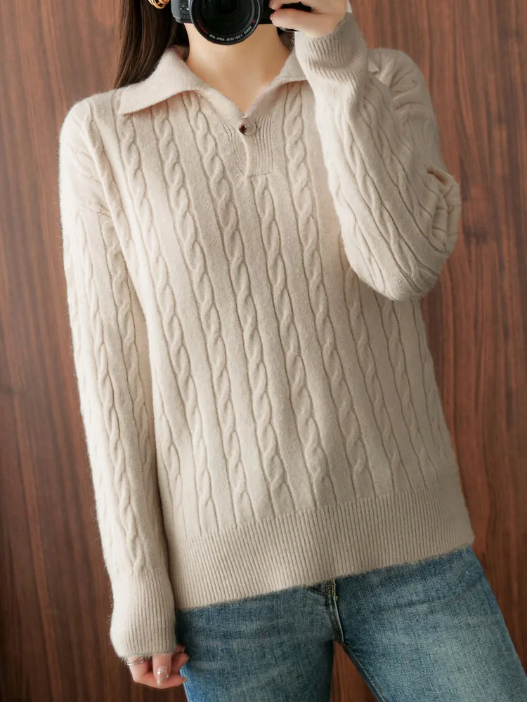 Twist Sweater Women Winter Autumn Korean Fashion Pullover Femme Women Clothing Causal Solid Long Sleeve Soft Sweaters For Women
Twist Sweater Women Winter Autumn Korean Fashion Pullover Femme Women Clothing Causal Solid Long Sleeve Soft Sweaters For Women