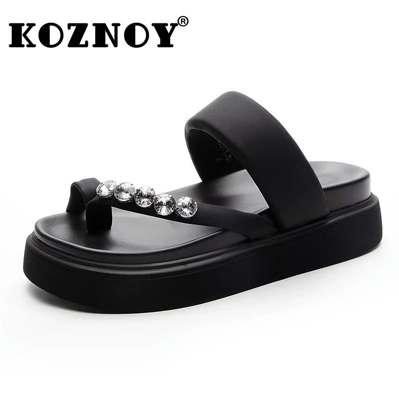 Koznoy 5cm Rhinestone Peep Toe Women Moccasins British Genuine Leather Summer Platform Wedge Ladies ROME Hollow Slippers Shoes
Koznoy 5cm Rhinestone Peep Toe Women Moccasins British Genuine Leather Summer Platform Wedge Ladies ROME Hollow Slippers Shoes