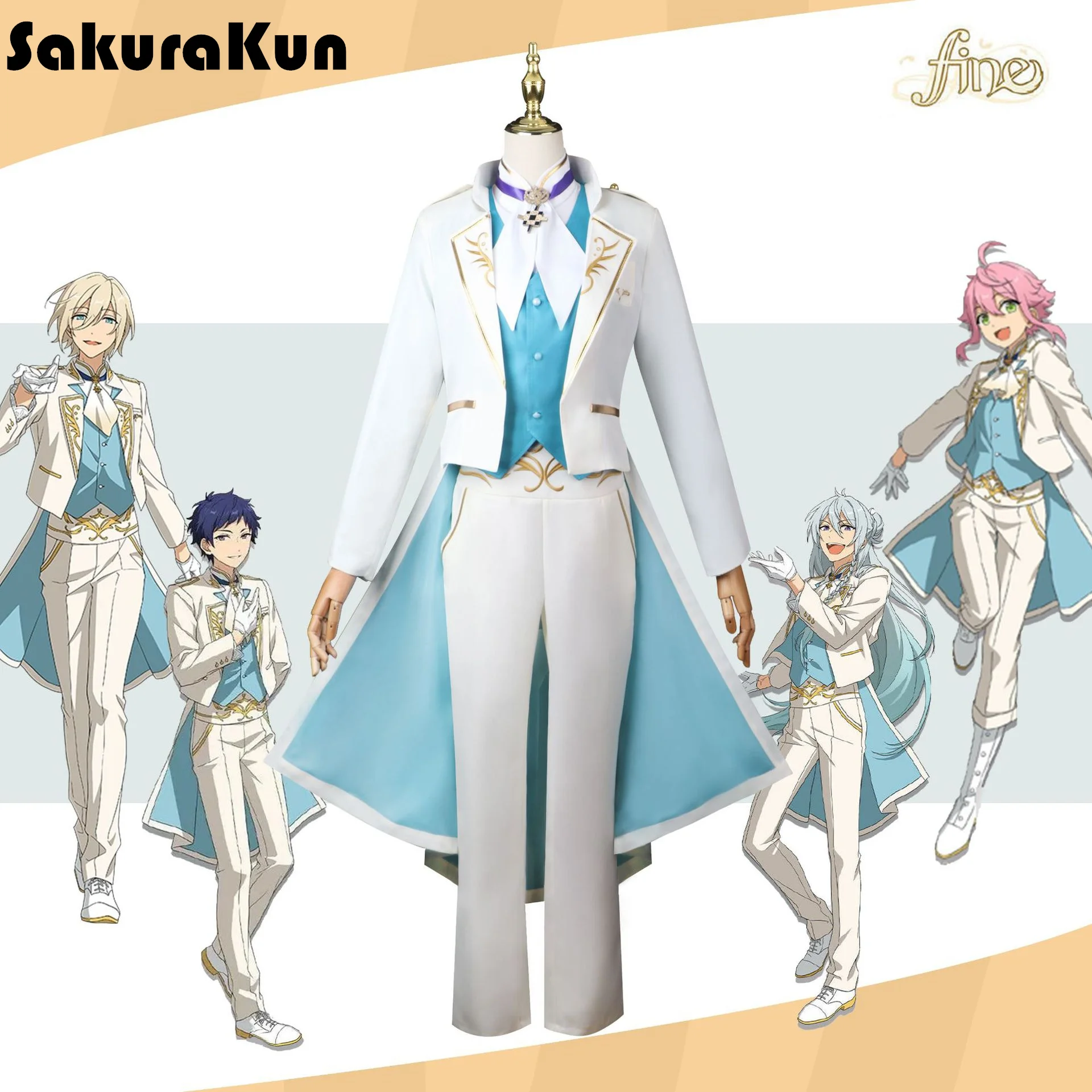 Game Ensemble Stars Cosplay Costume Tenshouin Eichi/Himemiya Tori/Fushimi Yuduru/Hibiki Wataru Cosplay Full Set Suit Cos ES Role
Game Ensemble Stars Cosplay Costume Tenshouin Eichi/Himemiya Tori/Fushimi Yuduru/Hibiki Wataru Cosplay Full Set Suit Cos ES Role
