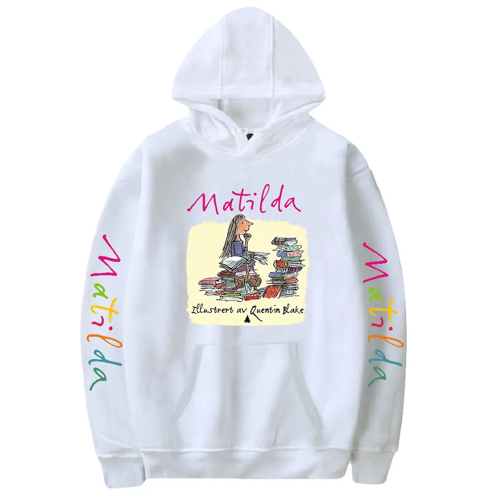 Осенняя Толстовка Roald Dahl's Matilda с капюшоном из музыкального фильма, толстовка с длинным рукавом для женщин и мужчин, уличная одежда в стиле Харадзюку, унисекс
Осенняя Толстовка Roald Dahl's Matilda с капюшоном из музыкального фильма, толстовка с длинным рукавом для женщин и мужчин, уличная одежда в стиле Харадзюку, унисекс