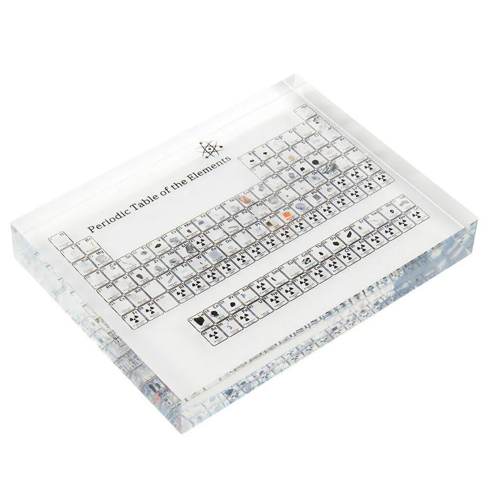 Periodic Table Display 150*114*20mm Acrylic Illustrated And Textual Real Elements Kids Teaching School Gifts Teaching Facilities
Periodic Table Display 150*114*20mm Acrylic Illustrated And Textual Real Elements Kids Teaching School Gifts Teaching Facilities