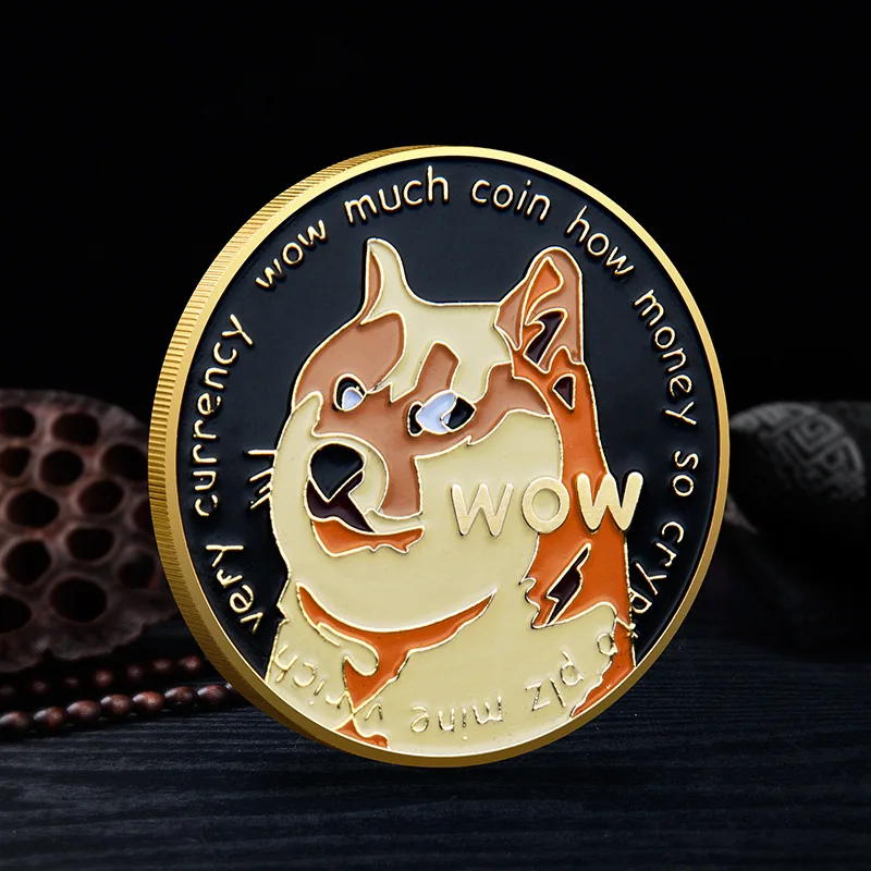 Dogecoin To The Moon In Doge Gold Figurines Plated Commemorative Coins Cute Dog Pattern Printed Collection Gifts
Dogecoin To The Moon In Doge Gold Figurines Plated Commemorative Coins Cute Dog Pattern Printed Collection Gifts