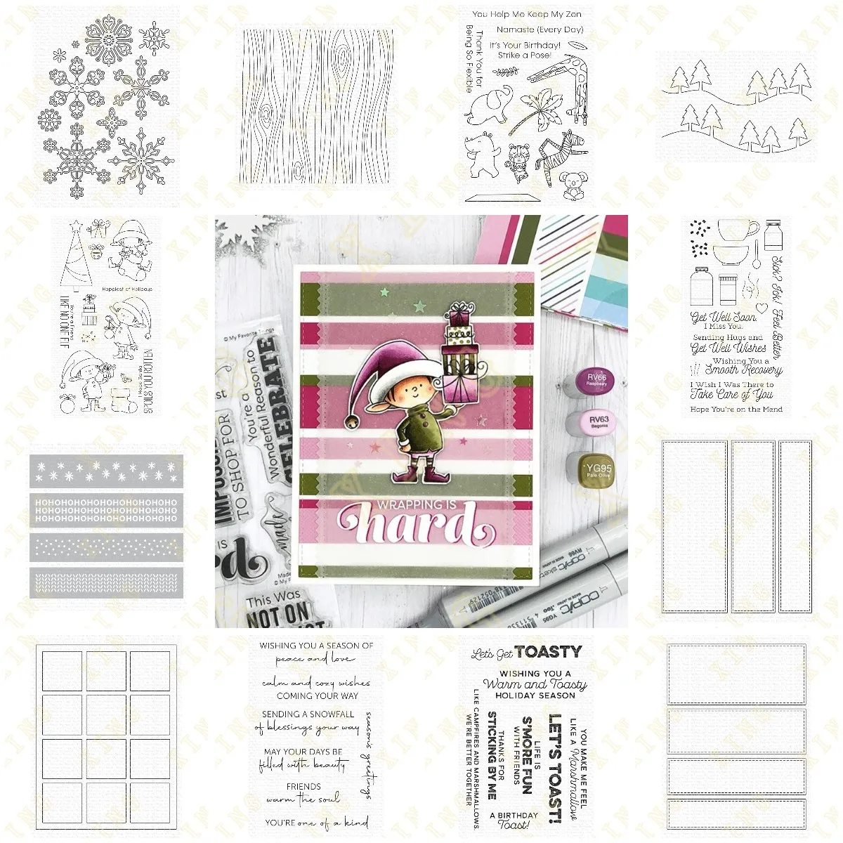 2023 New Rosette Tree Lines Snowflakes Metal Cutting Dies Stamps Stencil Embossing Paper Greeting Card Making Template Handmade 
2023 New Rosette Tree Lines Snowflakes Metal Cutting Dies Stamps Stencil Embossing Paper Greeting Card Making Template Handmade