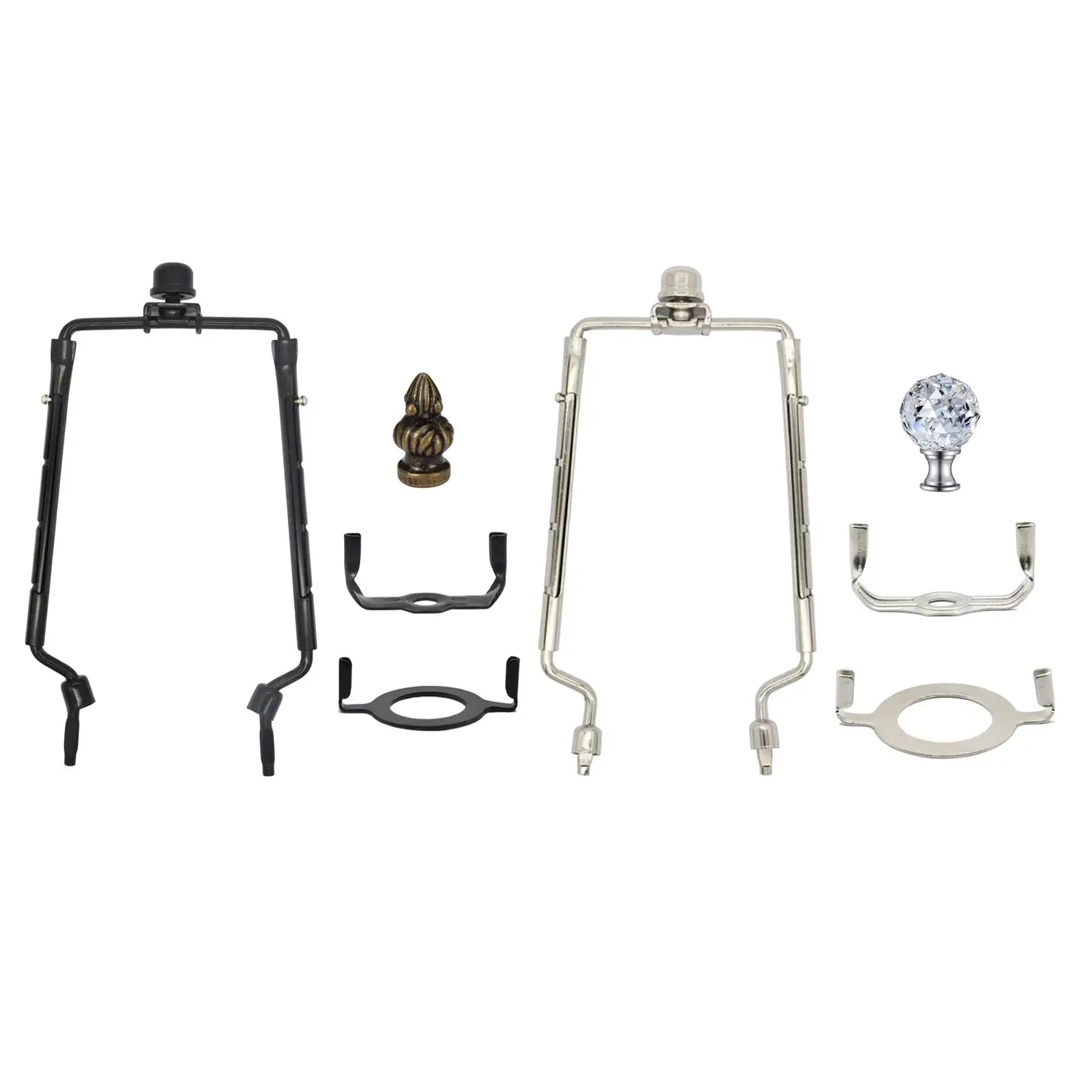 Lamp Shade Harp Holder with Finial Support Bracket, 7'' 8'' 9'' 10'' Light Fitting Harps for Floor Table Lamp
Lamp Shade Harp Holder with Finial Support Bracket, 7'' 8'' 9'' 10'' Light Fitting Harps for Floor Table Lamp