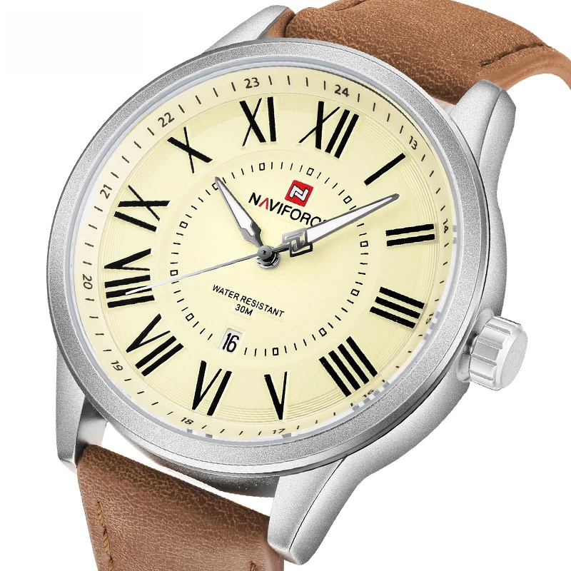 NAVIFORCE Fashion Classic Mens Watch Luxury Brand Male Wristwatch Leather Band Quartz Clock Waterproof Watches Relogio Masculino
NAVIFORCE Fashion Classic Mens Watch Luxury Brand Male Wristwatch Leather Band Quartz Clock Waterproof Watches Relogio Masculino