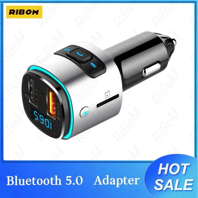 Upgraded V5.0 Bluetooth FM Transmitter Radio Adapter Car Handsfree Call QC3.0 Fast Charger 2 USB Ports FM Transmitter
Upgraded V5.0 Bluetooth FM Transmitter Radio Adapter Car Handsfree Call QC3.0 Fast Charger 2 USB Ports FM Transmitter