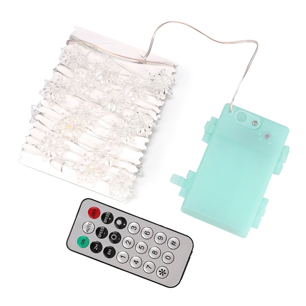 30LEDs Waterproof Snowflake Wire String Fairy Lights Decoration Lamp Remote Control string string string string
30LEDs Waterproof Snowflake Wire String Fairy Lights Decoration Lamp Remote Control string string string string