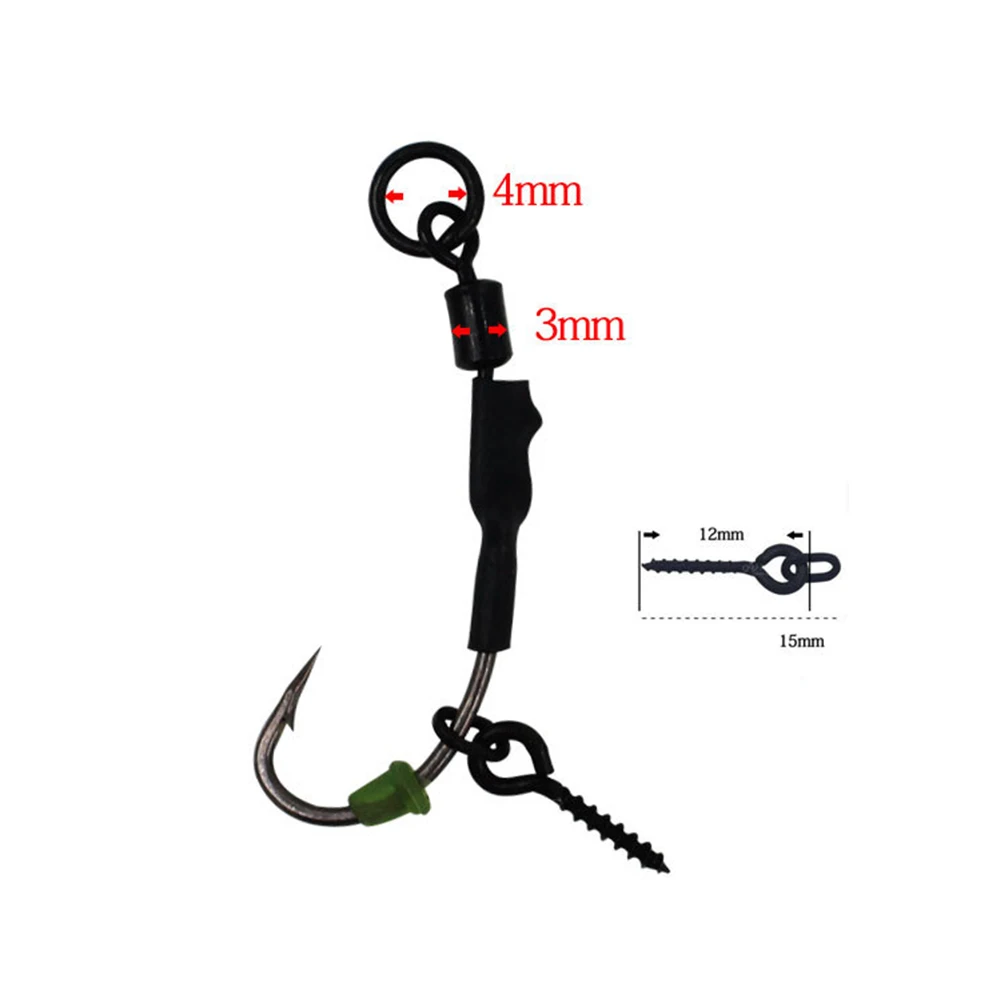 4 PCS Ronnie Carp Fishing Hooks European Carp Float Bait Rigs 2 4 6 8 Group Sub-Line Fish Hooks With Screw&Ring Fishing Tackles
4 PCS Ronnie Carp Fishing Hooks European Carp Float Bait Rigs 2 4 6 8 Group Sub-Line Fish Hooks With Screw&Ring Fishing Tackles