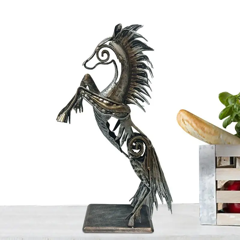 Металлическая Статуя вертикальной лошади для декора, железная статуя для дома и офиса, книжная полка, украшения для камина
Металлическая Статуя вертикальной лошади для декора, железная статуя для дома и офиса, книжная полка, украшения для камина