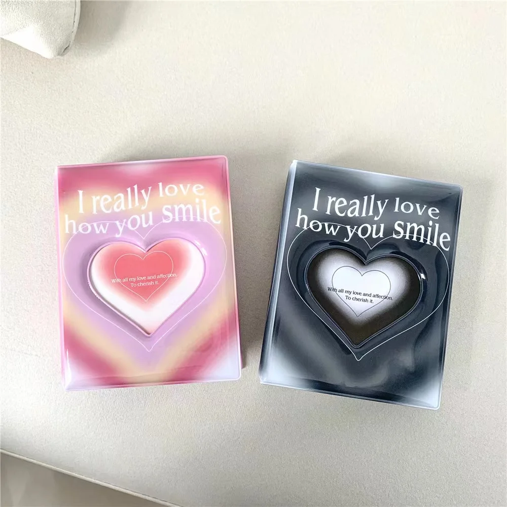 Kawaii Black Pink Love heart 3 inch Kpop Photocard Holder Idol Photo Card Collect Book School Korean Stationery
Kawaii Black Pink Love heart 3 inch Kpop Photocard Holder Idol Photo Card Collect Book School Korean Stationery