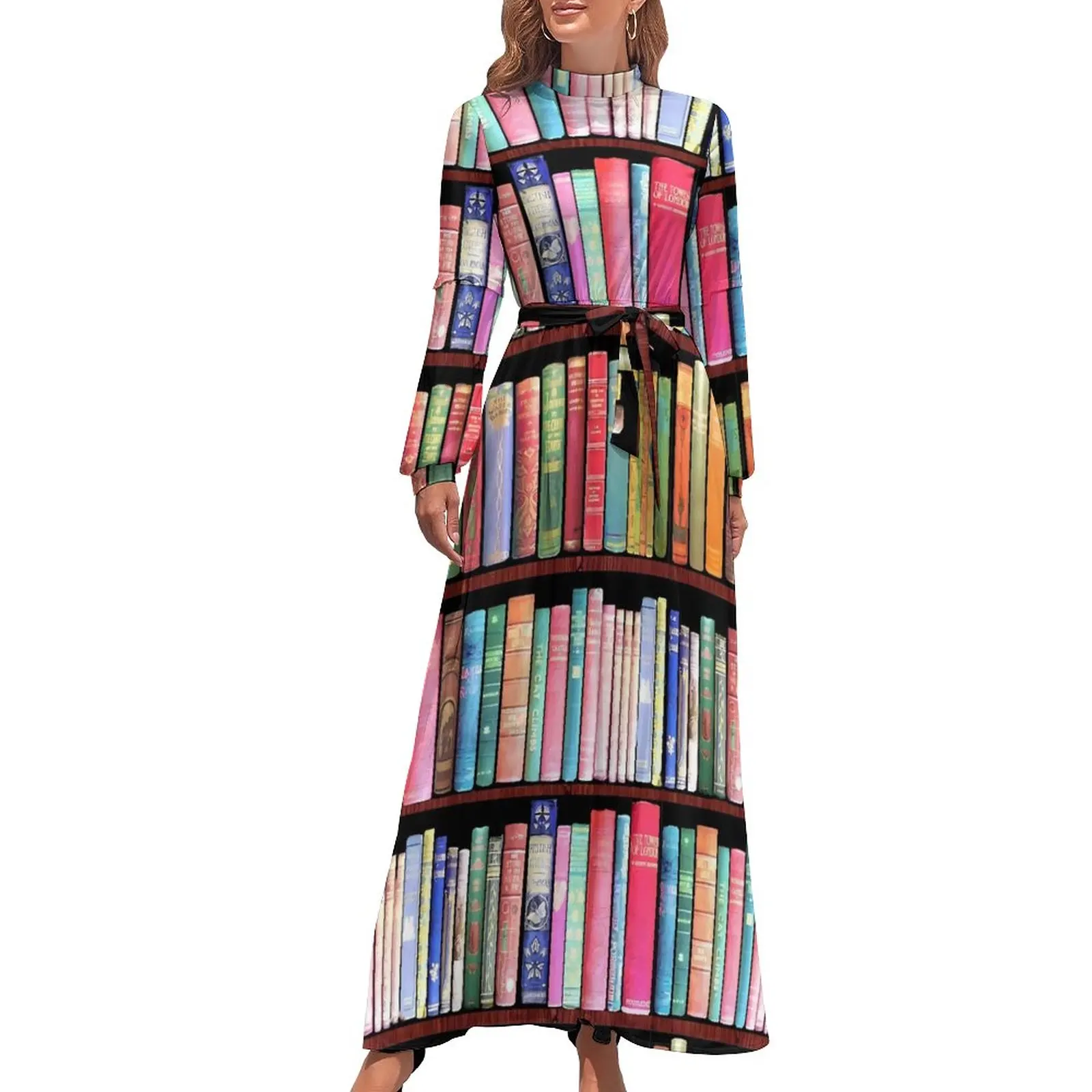 Library Print Dress Vintage Book Shelf Sexy Graphic Maxi Dress High Waist Long Sleeve Aesthetic Boho Beach Long Dresses
Library Print Dress Vintage Book Shelf Sexy Graphic Maxi Dress High Waist Long Sleeve Aesthetic Boho Beach Long Dresses