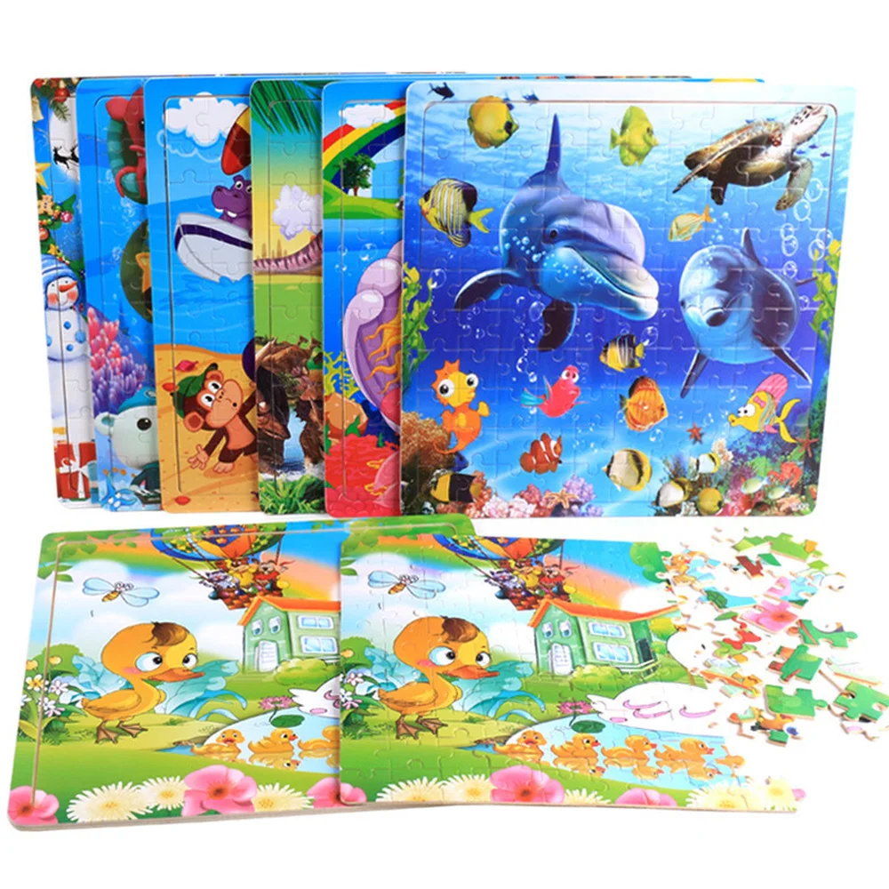 100Pcs Animals Wooden Puzzle Toy Preschool Kids Baby Puzzle Jigsaw Cartoon Learning Educational Christmas Toys for Boys Girls
100Pcs Animals Wooden Puzzle Toy Preschool Kids Baby Puzzle Jigsaw Cartoon Learning Educational Christmas Toys for Boys Girls