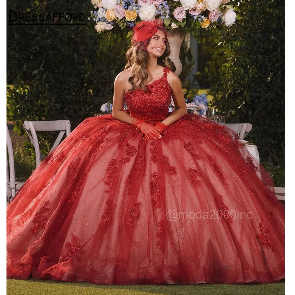 Red Quinceanera Dresses Princess Beaded Crystals Tulle One Shoulder Formal Pageant Ball Gowns Sweet 16 Birthday Party vestidos 2
Red Quinceanera Dresses Princess Beaded Crystals Tulle One Shoulder Formal Pageant Ball Gowns Sweet 16 Birthday Party vestidos 2