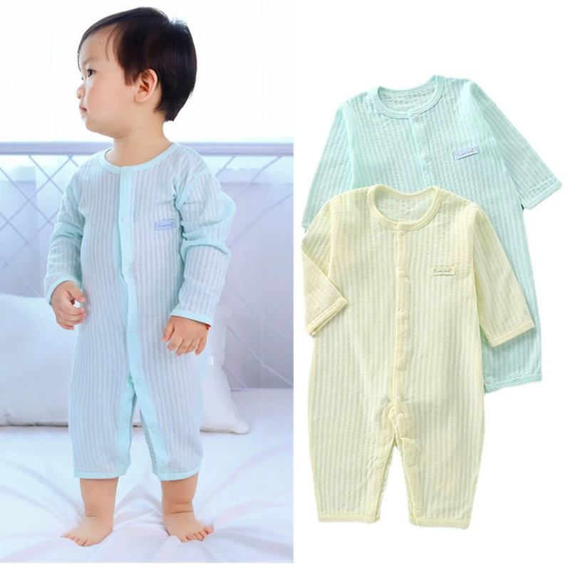 Newborn Baby Summer Thin Rompers Long Sleeve Clothes For Baby Toddler Infant Boy Girl Romper Neutral Jumpsuit Pajamas Onesie
Newborn Baby Summer Thin Rompers Long Sleeve Clothes For Baby Toddler Infant Boy Girl Romper Neutral Jumpsuit Pajamas Onesie
