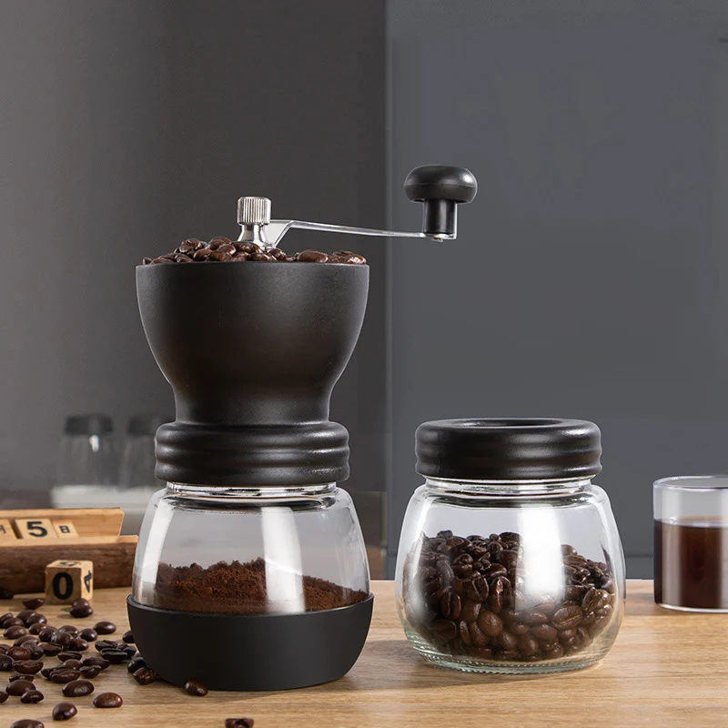 Portable mini hand ground coffee beans glass jar hand grinder household manual grinder grinder high quality coffee machine
Portable mini hand ground coffee beans glass jar hand grinder household manual grinder grinder high quality coffee machine