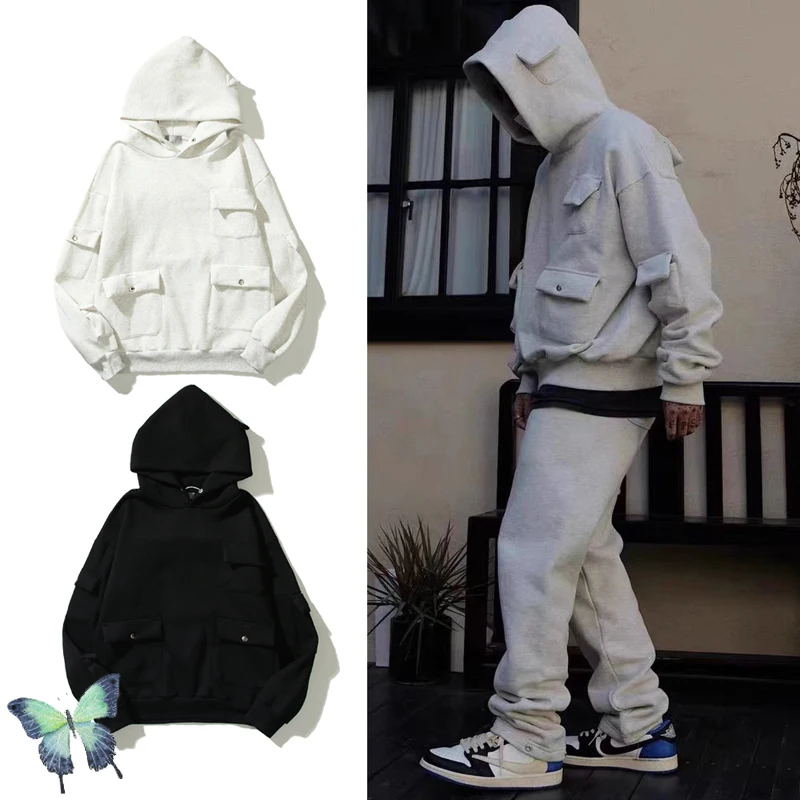 Multi Pocket Funtional Cargo High Street American Retro Fleece Hoodie Sweatshirt
Multi Pocket Funtional Cargo High Street American Retro Fleece Hoodie Sweatshirt