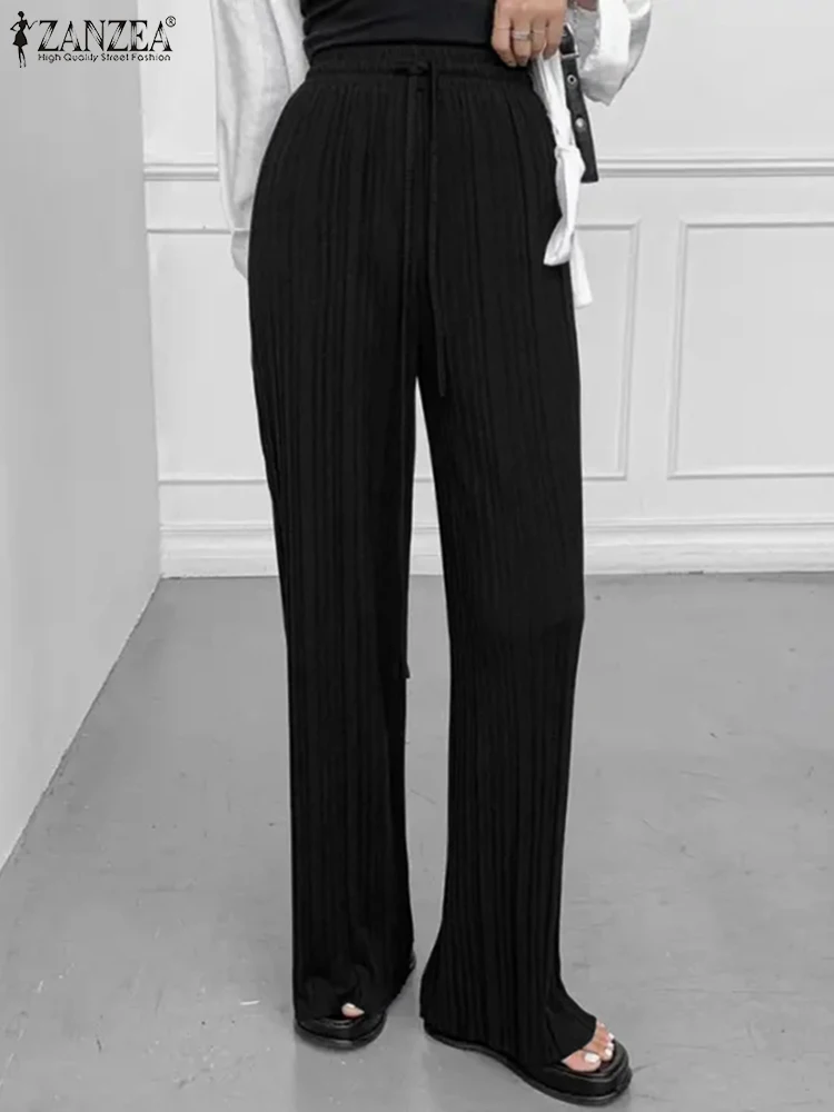 ZANZEA Vintage Wide Leg Pantalon Casual OL Long Palazzo Oversized Women Casual High Waist Trousers 2022 Fashion Solid Maxi Pants
ZANZEA Vintage Wide Leg Pantalon Casual OL Long Palazzo Oversized Women Casual High Waist Trousers 2022 Fashion Solid Maxi Pants