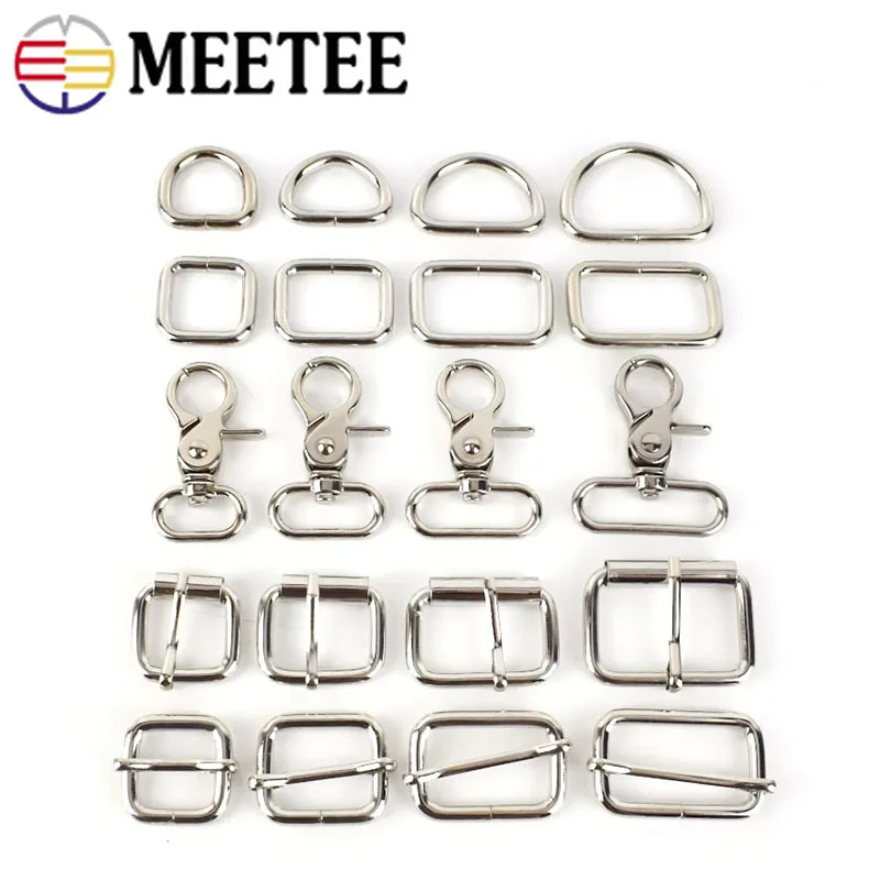 10Pcs Metal Bag Buckles 25-38mm D Ring Belt Buckle Adjust Pin Clasp Lobster Swivel Trigger Hook DIY Backpack Strap Accessories
10Pcs Metal Bag Buckles 25-38mm D Ring Belt Buckle Adjust Pin Clasp Lobster Swivel Trigger Hook DIY Backpack Strap Accessories