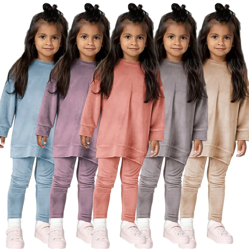 2Pcs Spring Kids Girls Casual Basic Velvet Solid Sweatsuit Toddler Pullover Sweatshirts+Pants Children Athletic Clothes Sets
2Pcs Spring Kids Girls Casual Basic Velvet Solid Sweatsuit Toddler Pullover Sweatshirts+Pants Children Athletic Clothes Sets