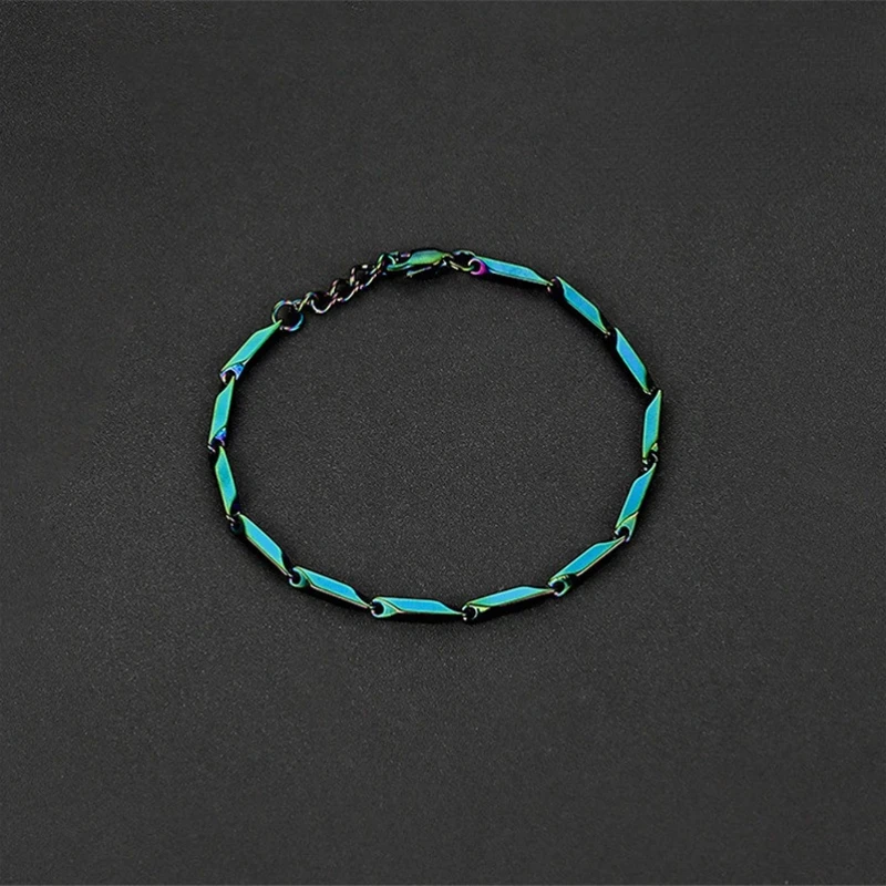 Cyberpunk Titanium Steel Bracelets Trend Men's Hip-hop Bracelet Women's Fashion Punk Jewelrys Colorful Bracelet
Cyberpunk Titanium Steel Bracelets Trend Men's Hip-hop Bracelet Women's Fashion Punk Jewelrys Colorful Bracelet