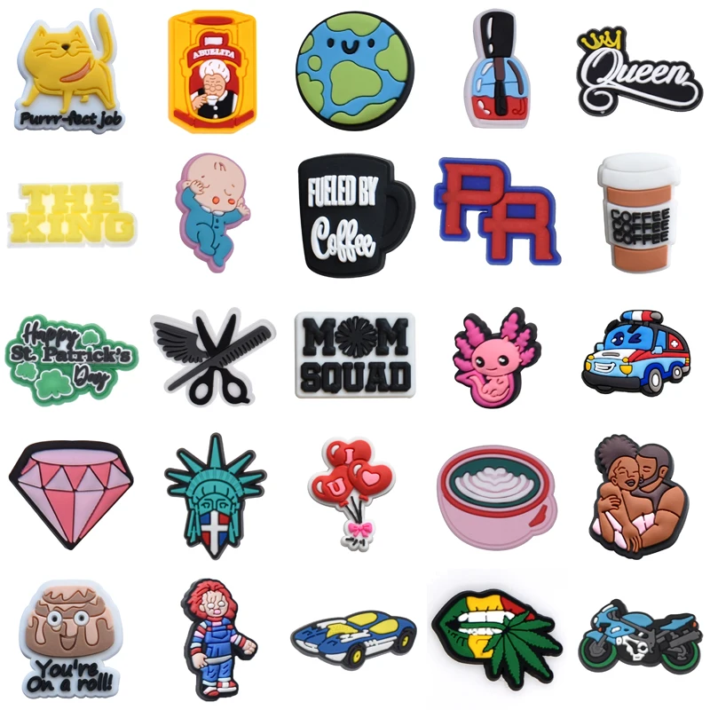 Women Charm Packs Shoes Accessories Boy Kids Men Decorations for Crocs Para Pins Girl Wholesale Bulk Gifts Shoe Charms Set Jeans
Women Charm Packs Shoes Accessories Boy Kids Men Decorations for Crocs Para Pins Girl Wholesale Bulk Gifts Shoe Charms Set Jeans