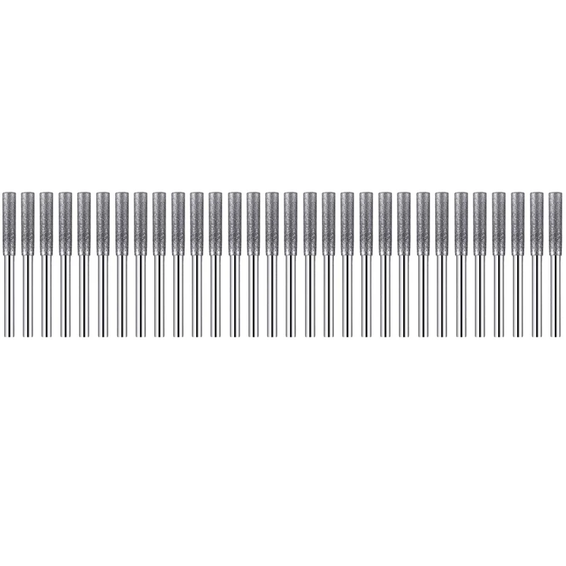 24Pcs Chainsaw Sharpener Stone Diamond Coated Cylindrical Burr Polishing Grinding Tool Grinding Bits 3X4mm
24Pcs Chainsaw Sharpener Stone Diamond Coated Cylindrical Burr Polishing Grinding Tool Grinding Bits 3X4mm