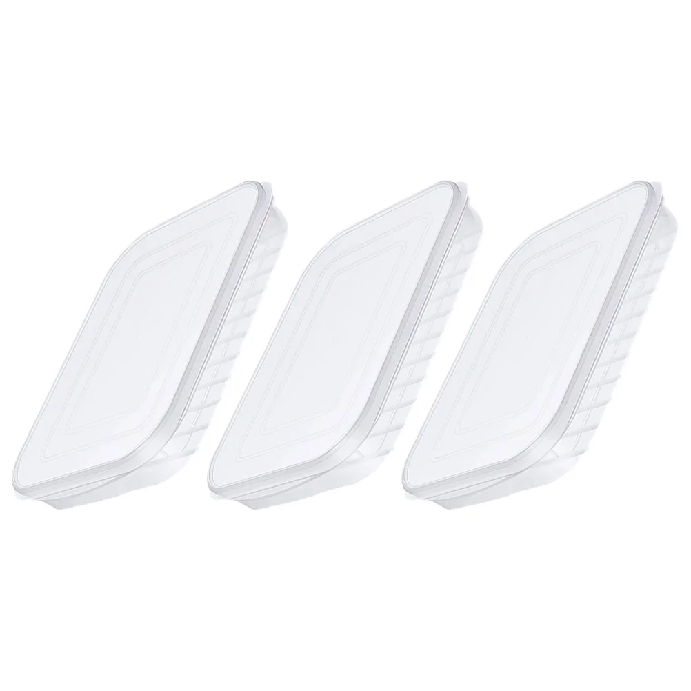 3 Pcs Food Containers With Lids Refrigerator Organizer Keeper Container Lid Lunch Meat Storage
3 Pcs Food Containers With Lids Refrigerator Organizer Keeper Container Lid Lunch Meat Storage