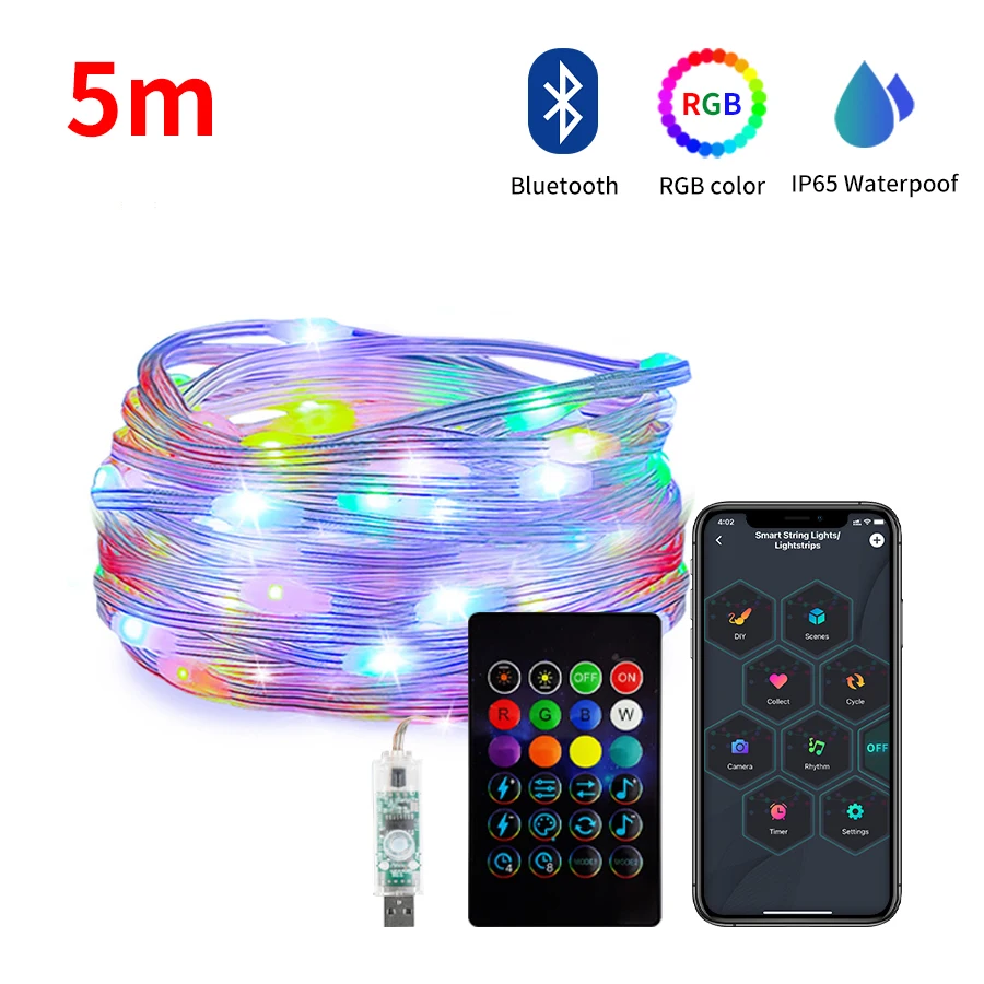 USB светодиодная гирлянда Dreamcolor RGBIC 5м/10м
USB светодиодная гирлянда Dreamcolor RGBIC 5м/10м
