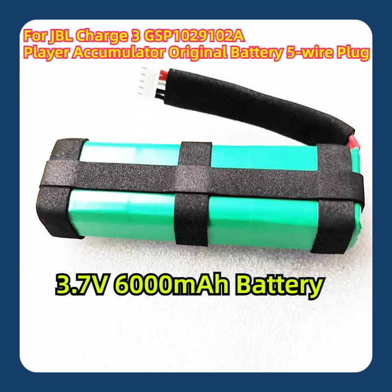 Оригинальный 5-проводной Аккумулятор для JBL Charge 3 GSP1029102A 7 в 6000 мАч