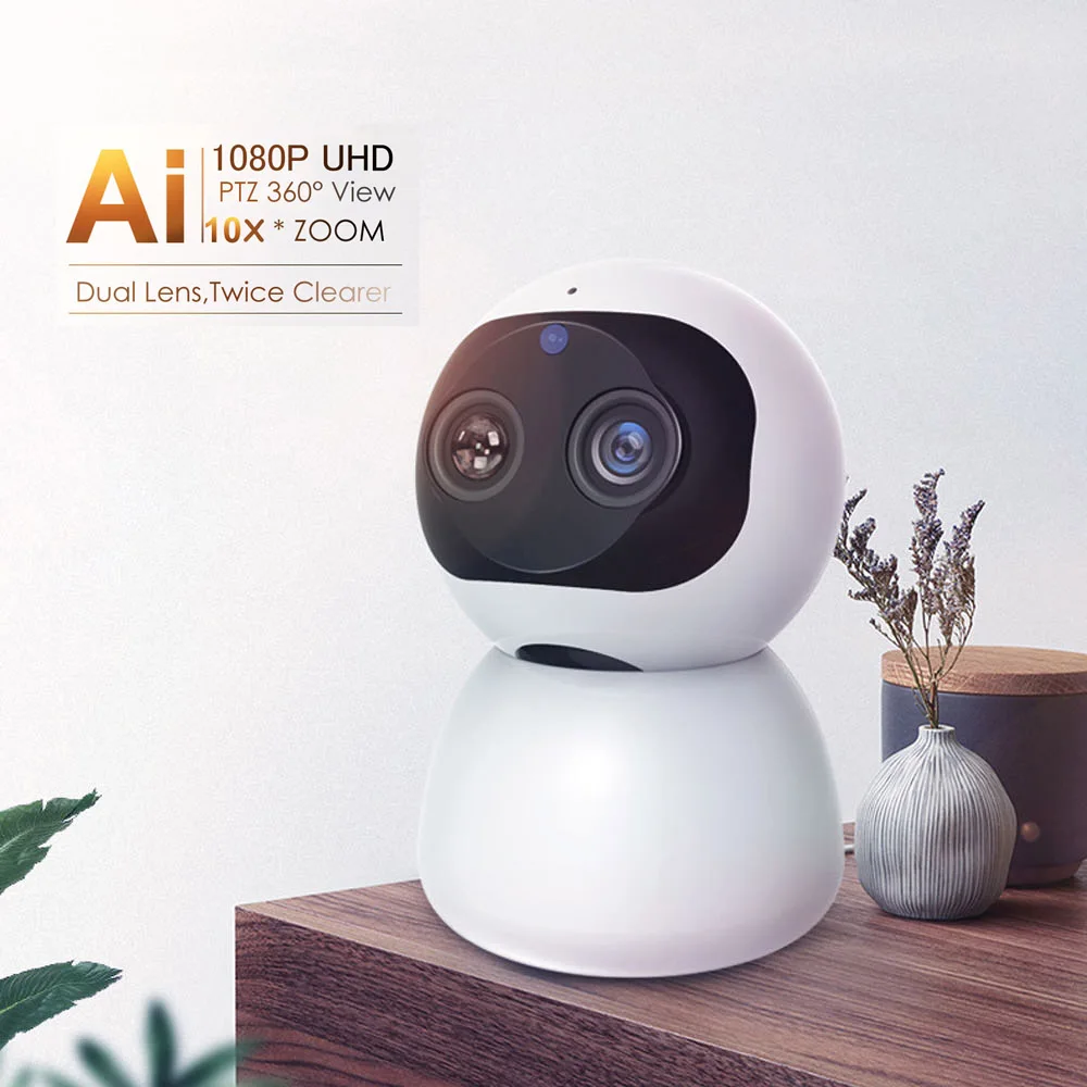 1080P WiFi IP Camera 10X Digital Zoom Surveillance Camera Security Night Vision Cam Full Color Automatic Human Tracking
1080P WiFi IP Camera 10X Digital Zoom Surveillance Camera Security Night Vision Cam Full Color Automatic Human Tracking