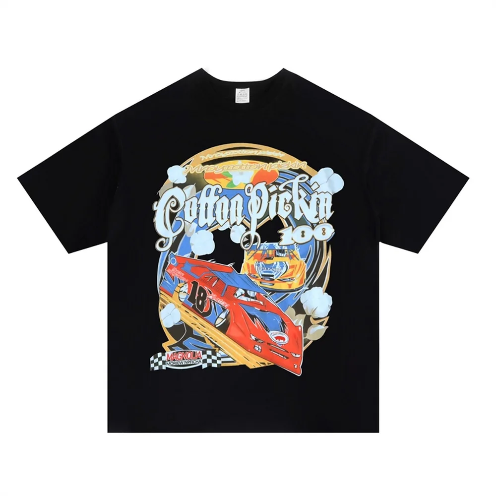 Футболка мужская в стиле Харадзюку, уличная одежда, хлопковая тенниска с принтом гоночных автомобилей, Повседневная Свободная майка в стил...
Футболка мужская в стиле Харадзюку, уличная одежда, хлопковая тенниска с принтом гоночных автомобилей, Повседневная Свободная майка в стил...
