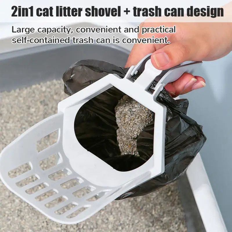 Portable Built-in Poop Bag Cat Litter Scoop Large Capacity Cat Litter Scooper Self-cleaning Cat Litter Box Clean Artifact Tool
Portable Built-in Poop Bag Cat Litter Scoop Large Capacity Cat Litter Scooper Self-cleaning Cat Litter Box Clean Artifact Tool